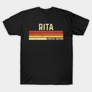 Rita Name Vintage Retro Limited Edition Gift T-Shirt